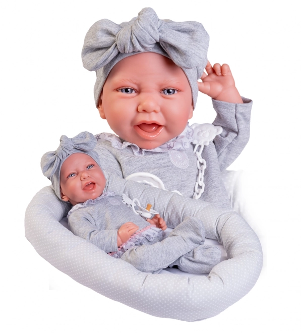 Antonio Juan 33228 CARLA - realistisk babydukke med blødt stoflegeme - 42 cm