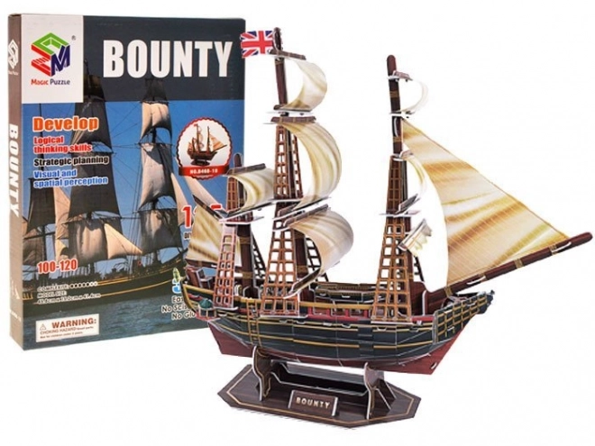 3D puslespil skib Bounty