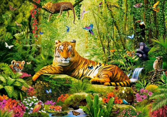 Puslespil 500 Dele Hans Majestæt Tiger
