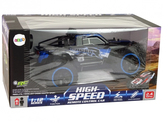 Off-Road R/C 2.4 G støddæmpere 1:12 blå