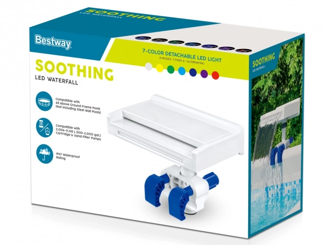 Vandfald Bestway Flowclear med LED belysning