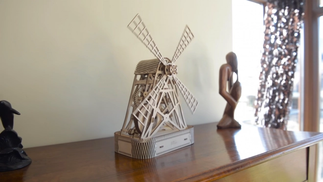 WOODEN CITY 3D puslespil Mølle 222 dele
