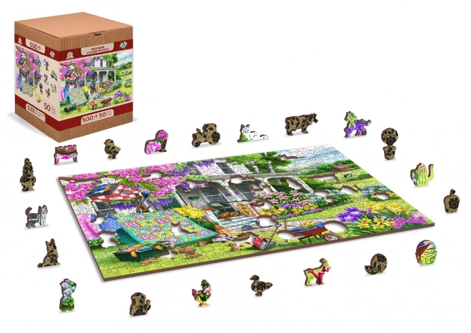 Træpuslespil Landhave fra WOODEN CITY