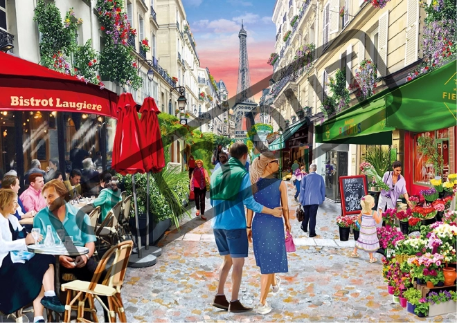 Wooden City Træpuslespil Parisisk Bistro 2-i-1, 505 brikker EKO