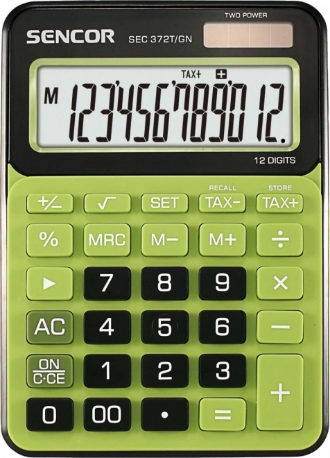 Kontorregnemaskine med 12-cifret LCD-display