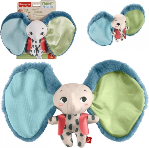 Fisher‑Price sensorisk krammebamse elefant Planet Friends