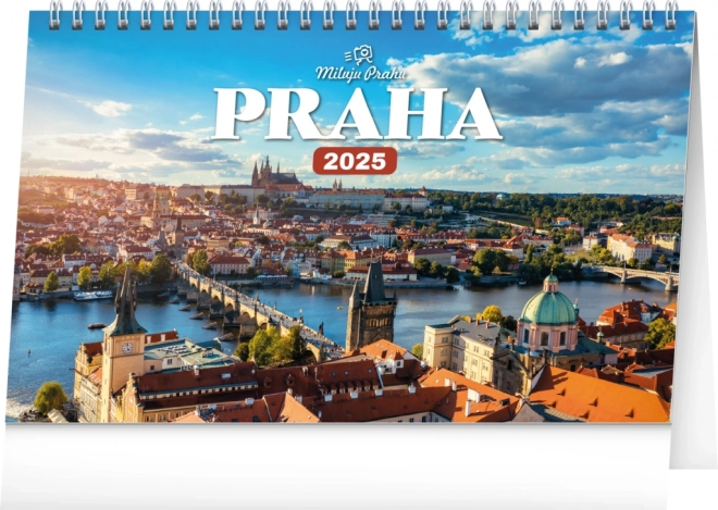 NOTIQUE Bordkalender Prague – Jeg elsker Prag 2025, 23,1 x 14,5 cm