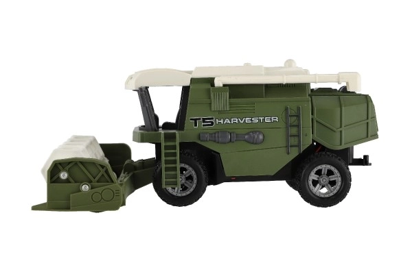 Kombajn/skæremaskine RC plast 22cm 27MHz på batterier med lys 2 typer i kasse 30x21x12cm