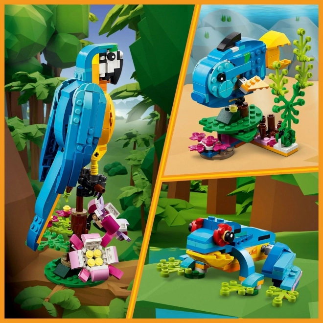 LEGO Creator 3v1 31136 Eksotisk papegøje