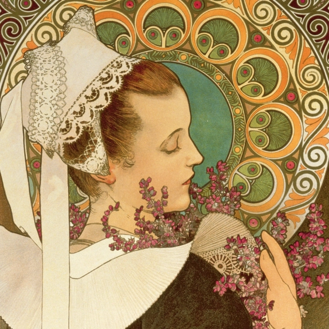 Notesblok Kalender Alfons Mucha 2026