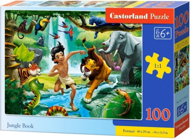 Puslespil 100 brikker Jungle Book Castorland