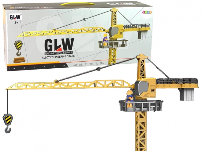 Byggekran 95 cm gul