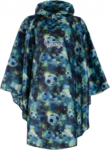 baagl regnponcho til børn fodbold xs (90–110 cm)