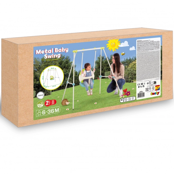 Babygynge 120 cm, metalstel