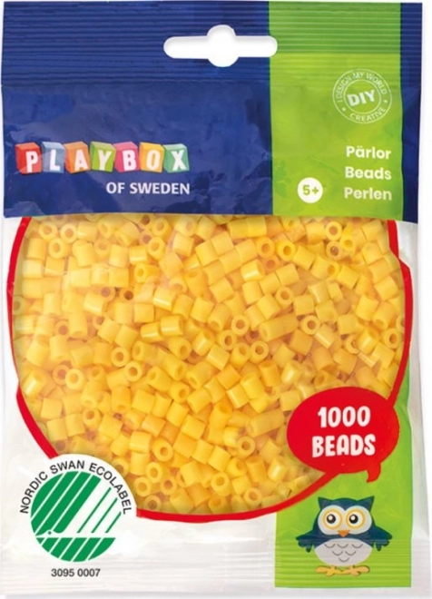 Gule strygeperler Playbox 1000 stk