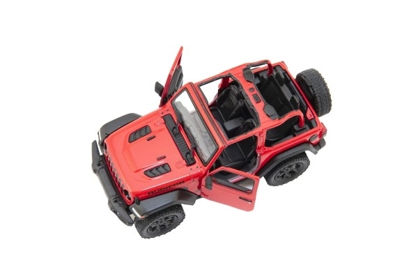Metalmodel Jeep Wrangler 2018 med åbent tag