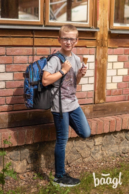 BAAGL skole rygsæk Skate Strukturer
