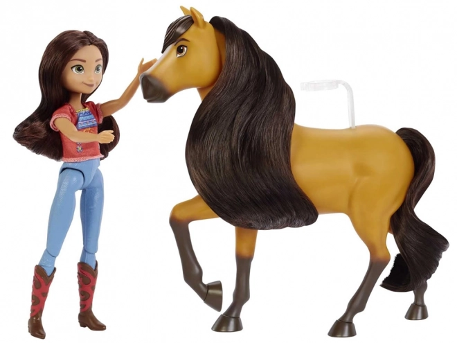 Sada Lucky og ånd dukke med hest fra Mustang: Ånd af frihed