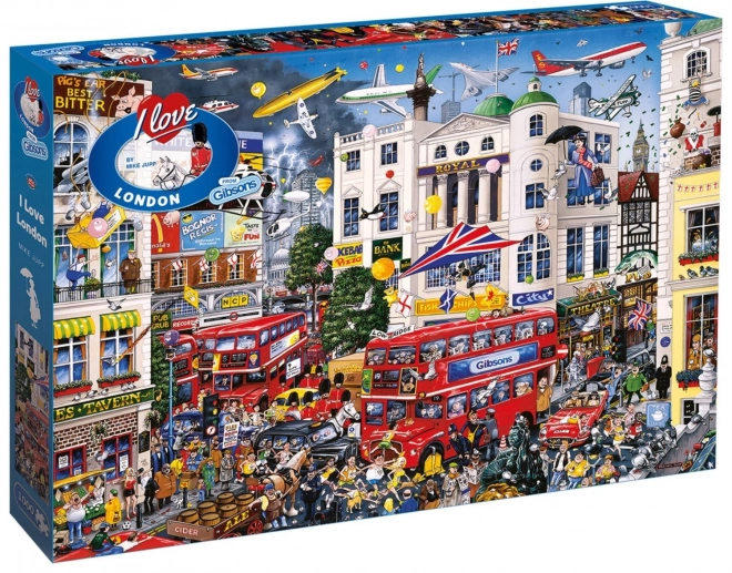 GIBSONS Puzzle Jeg elsker London 1000 stykker