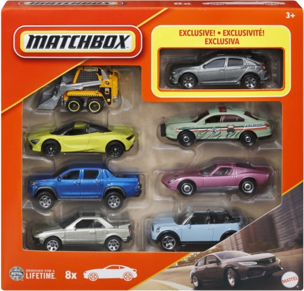 MATCHBOX bilsæt 1:64 – 8 stk. (mix)