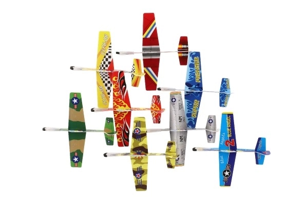 Kastefly af skum 18cm mix af typer i pose