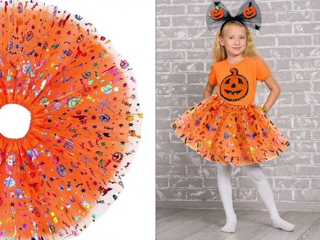 Halloween-kostume med hårbøjle og tutu-nederdel