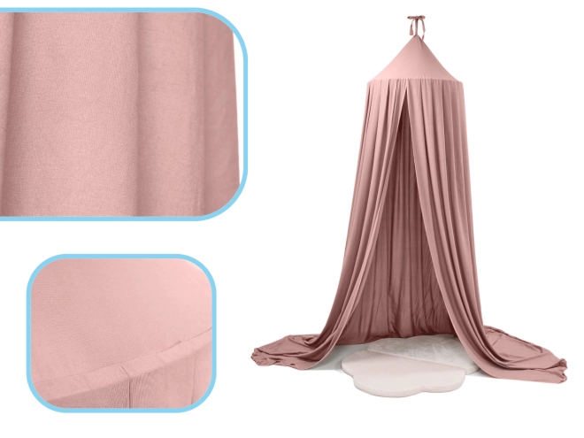 Blid rosa og elegant fald