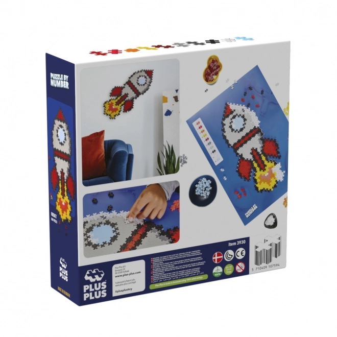 Plus-Plus Fold efter tal Raket 500 stk