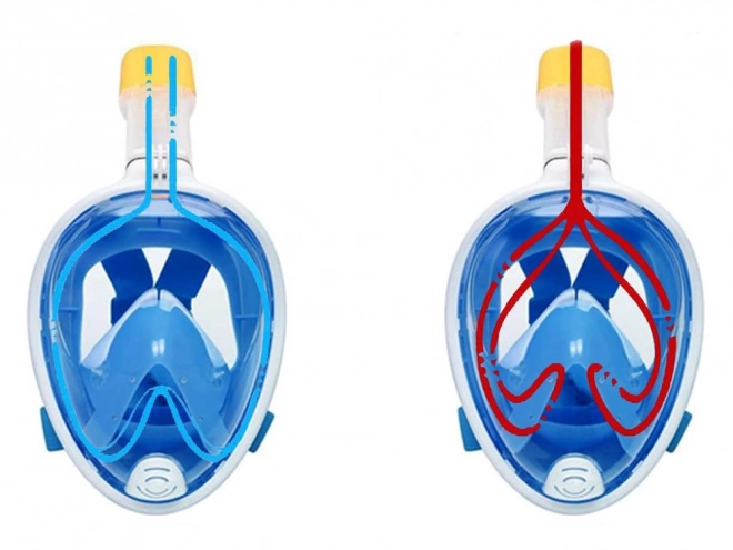 Fuld snorkel og dykkermaske S/M SP0762 NI