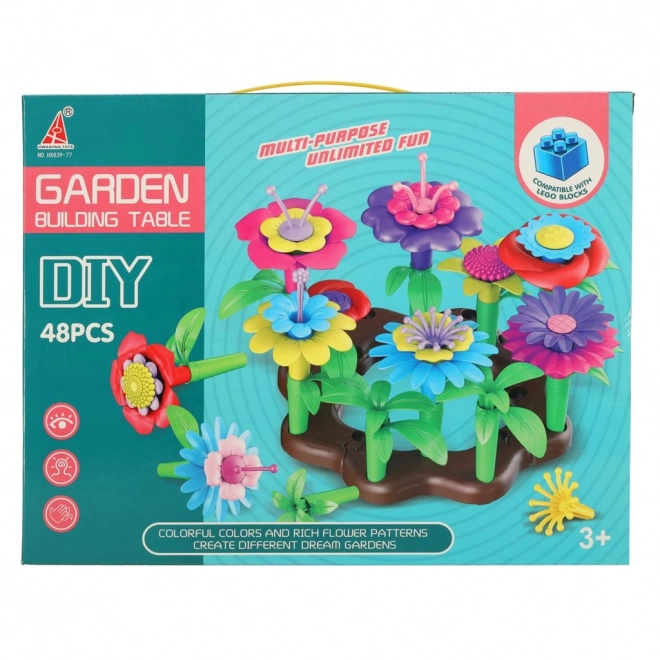 Kreativt blomsterbyggesæt have
