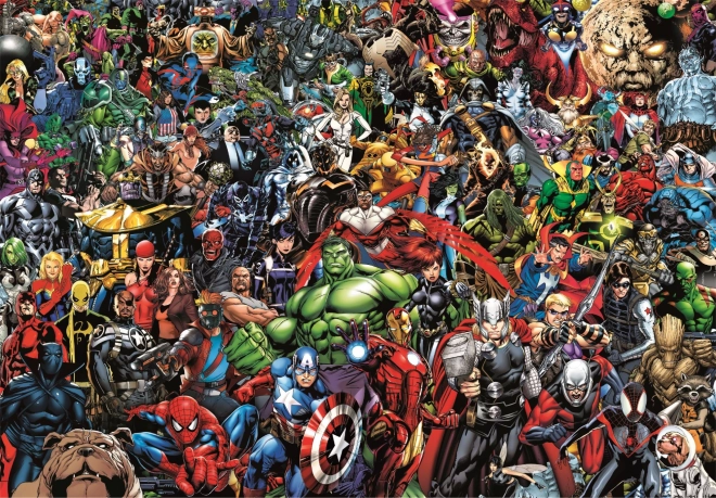 Samlerpuslespil 1000 brikker Compact Puzzle Marvel