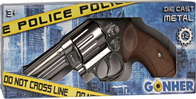 Metal politi-revolver Gonher 12 skud