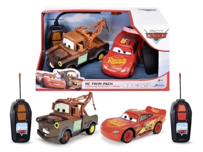 RC Biler Lynet McQueen og Bumle Dobbeltpakke 14 cm, 1:32, 1kan
