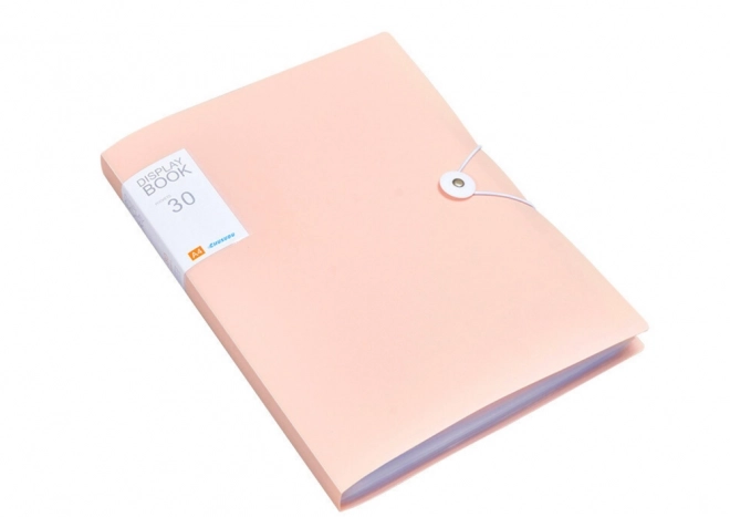 Plastmappe med elastik Pink A4