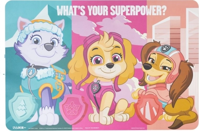 Paw Patrol dækkeserviet