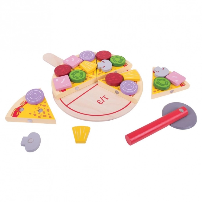 Bigjigs Legetøj Træskæringspizza