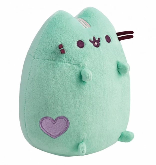 Mintfarvet pastelfarvet maskot Pusheen 18 cm