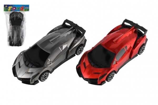 Auto racerbane plast 22cm på svinghjul 2 farver i pose 17,5x27cm