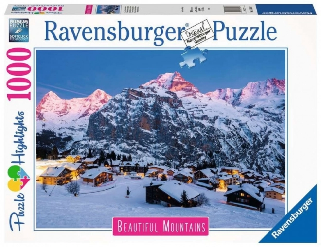 Ravensburger puslespil Mürren fra Berns Oberland 1000 brikker