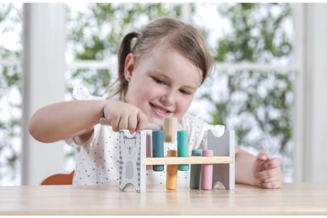 VIGA PolarB Trælænke med hammer – Montessori legetøj