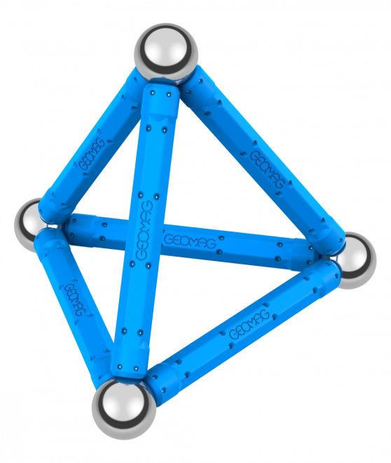 Magnetisk byggesæt Geomag Geometri 48 dele
