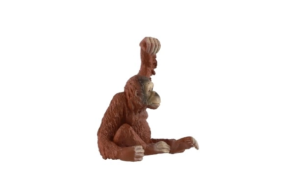 Sumatransk orangutang zooted plast 8cm i pose