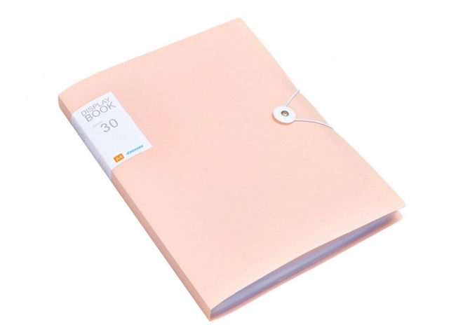 Plastmappe med elastik Pink A4