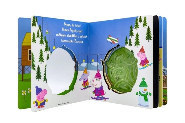 Sjovt labyrinter Peppa Pig for de mindste