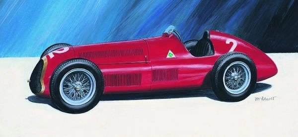 Model Alfa Romeo Alfetta 1950 17,2x6,5cm i æske 25x14,5x4,5cm