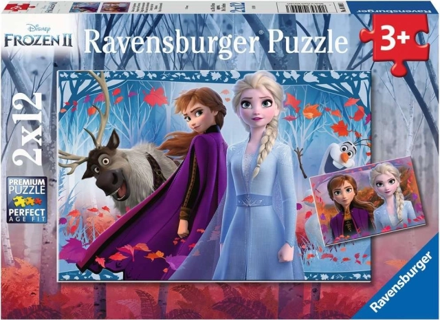 RAVENSBURGER puslespil Frost 2, 2x12 brikker