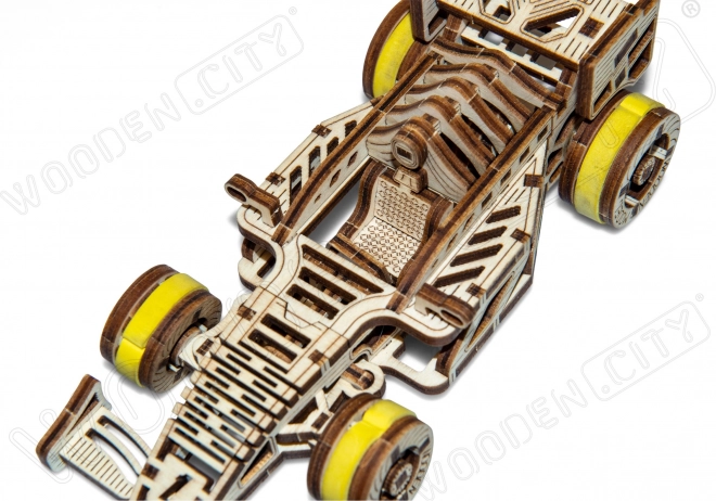WOODEN CITY 3D puslespil Racerbil Bolid 108 dele