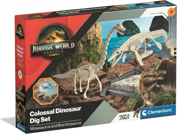 udgravningssæt til fossiler jurassic world – clementoni
