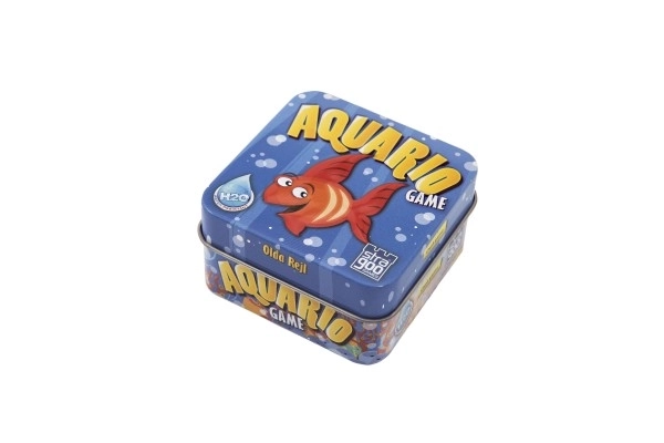 Aquario selskabsspil i metalæske 13x13x7,5 cm