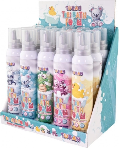 Badeskum TUBI mix af farver 200 ml – pakke med 15 stk.